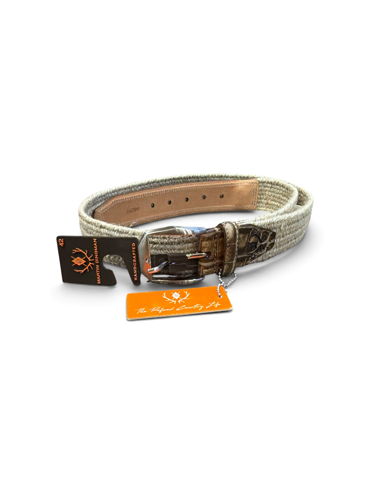 Woven/Braided Belt-Khaki/Tan