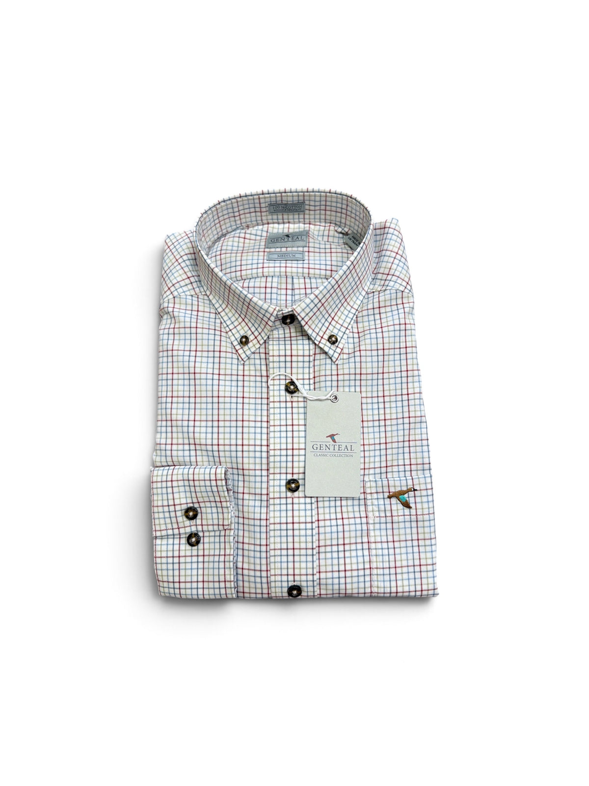 Hillcrest Cotton Sport Shirt-Eucalyptus