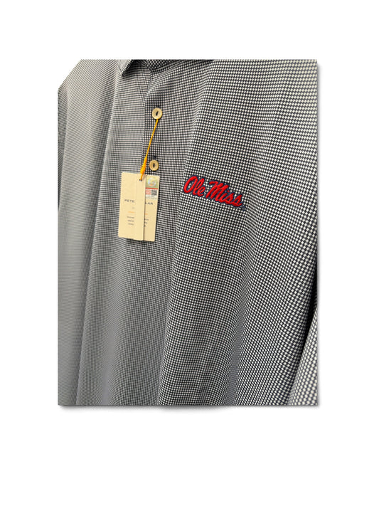 Ole Miss Border Jersey Polo-Navy