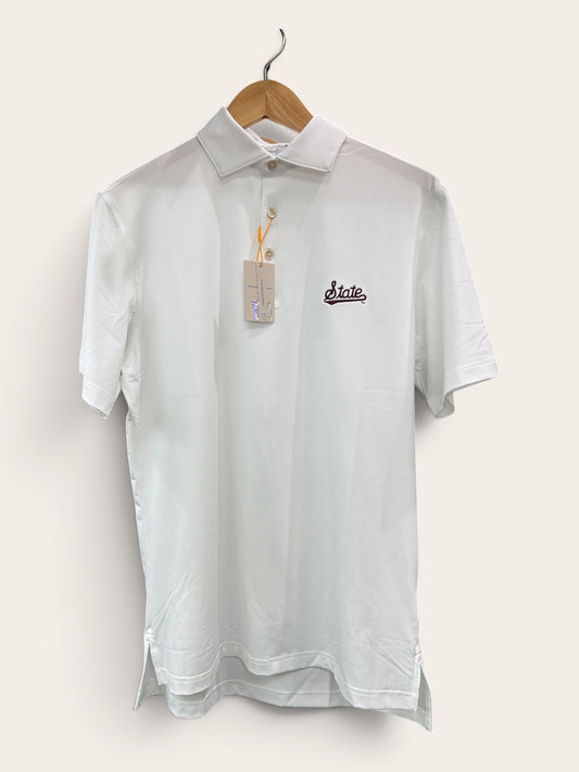 White Performance Polo-MS State Script