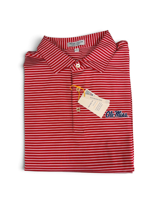 Ole Miss Tie Breaker Polo-Red3