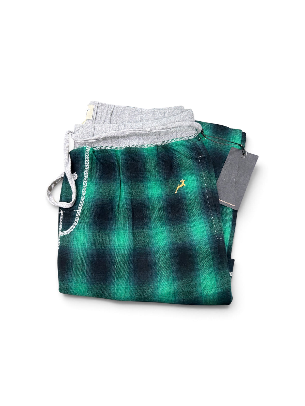 Alpine Check Flannel Pant-Green