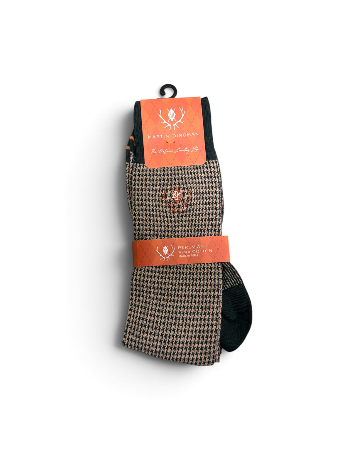 Puppy Tooth Socks(Mid-Calf Length)-Forest