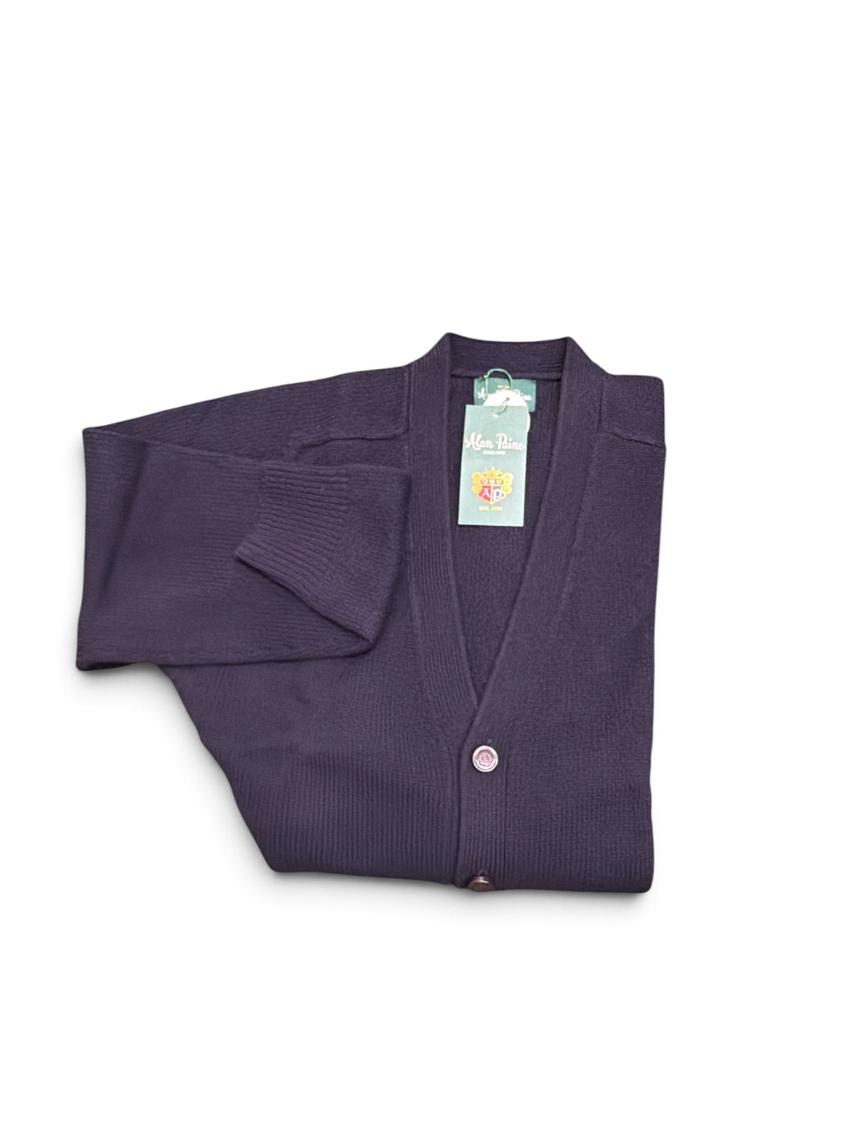 5G Vee Cardigan-Navy