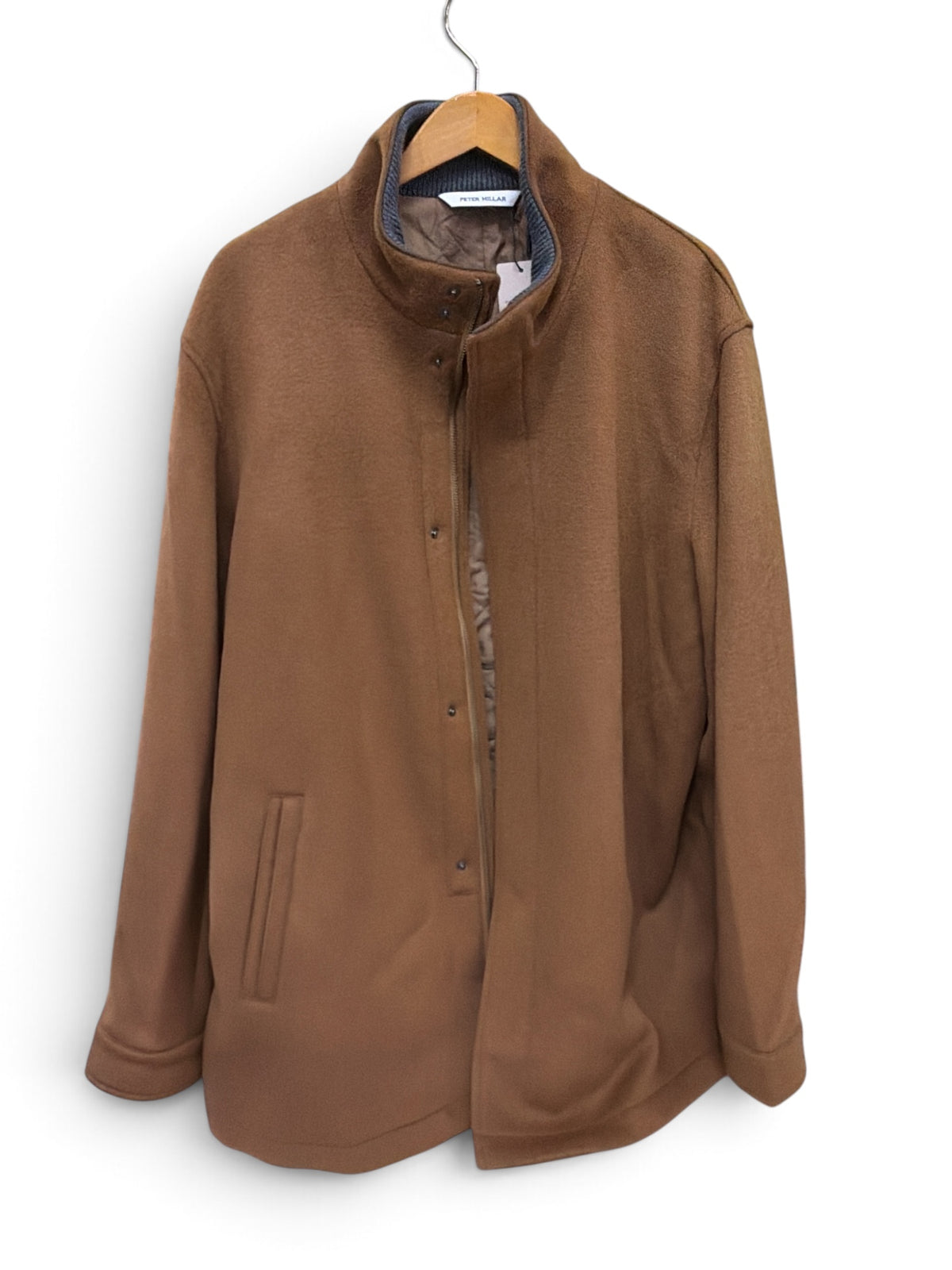 Merino City Coat-Dark Amber