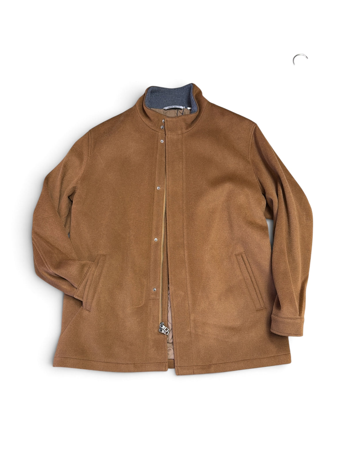Merino City Coat-Dark Amber