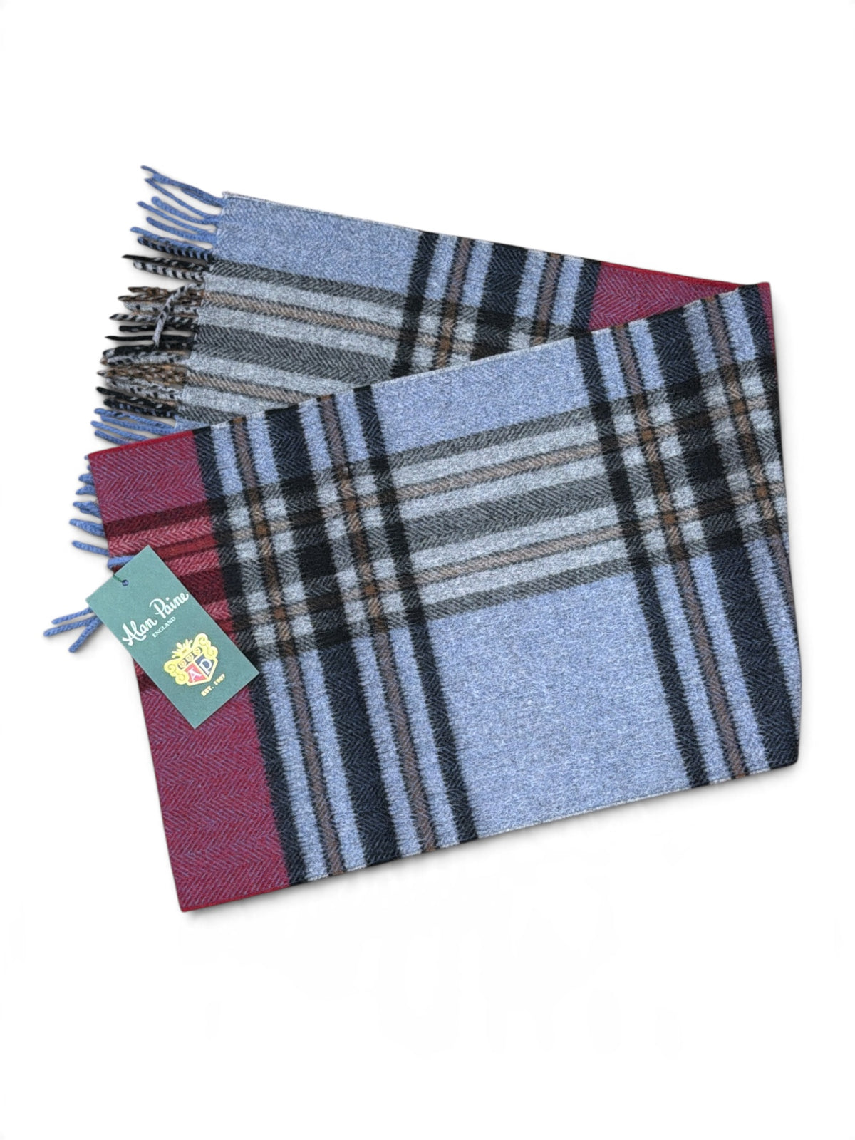 Ardmair Plaid Scarf-Rouge