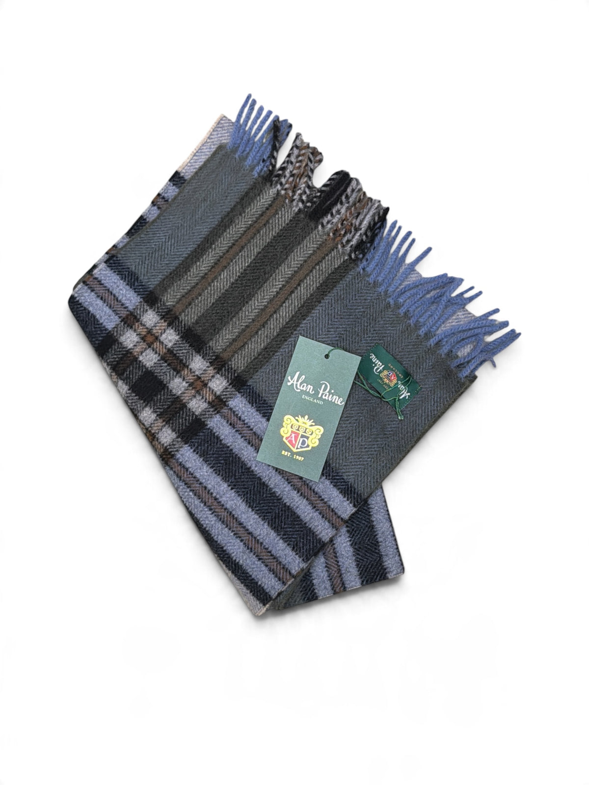 Ardmair Plaid Scarf-Khaki