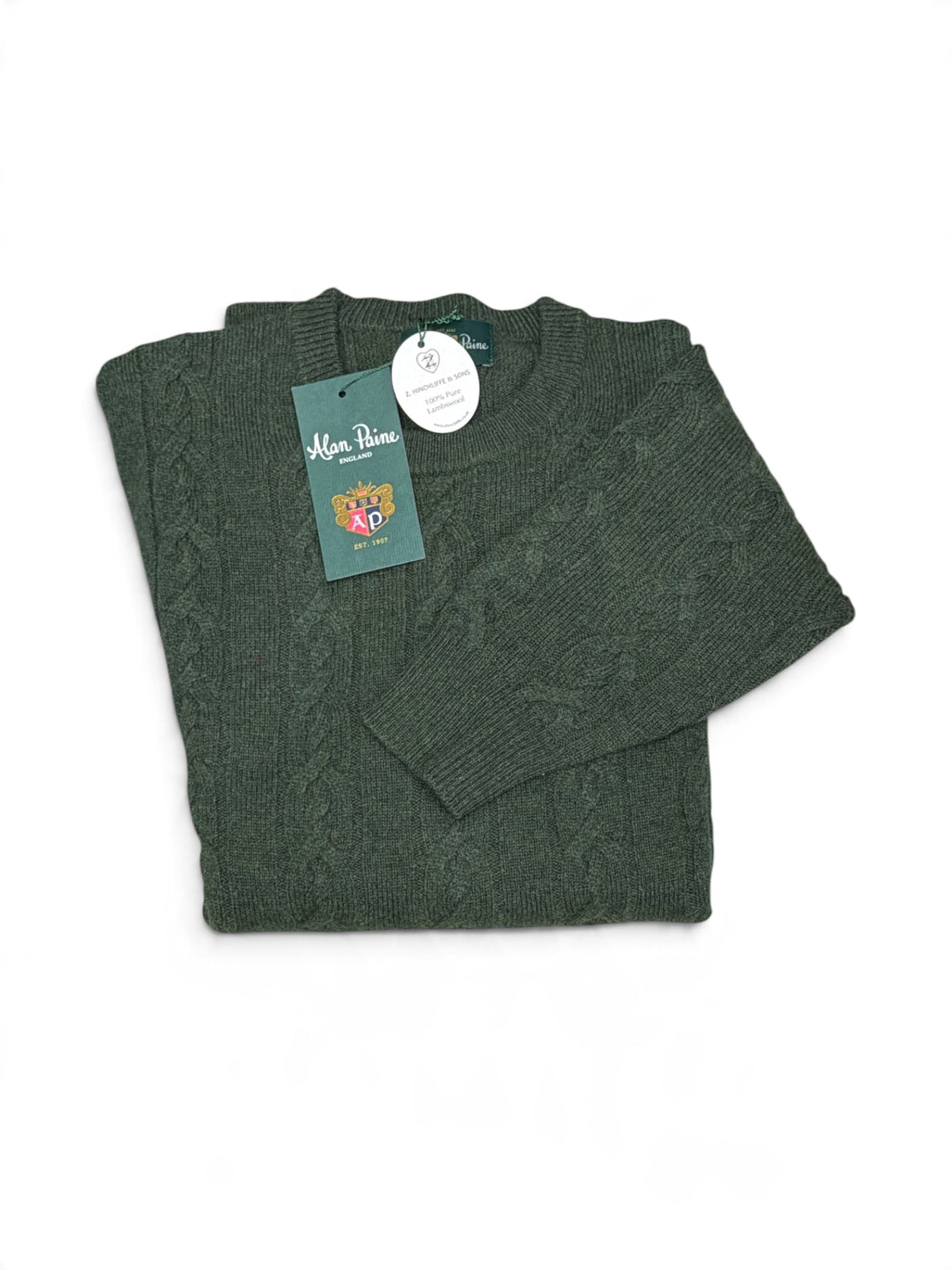 Pembridge Cable & Bar Sweater-Rosemary