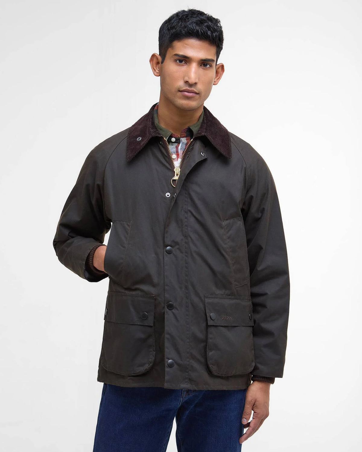 Classic Bedale Waxed Jacket-Olive