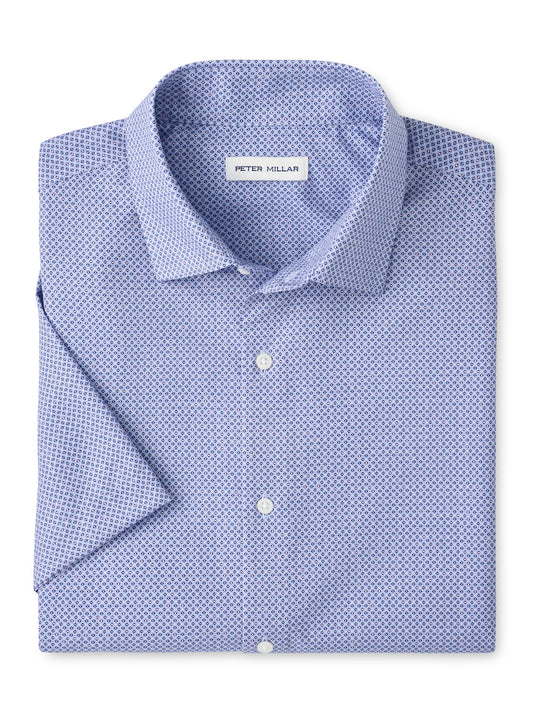 Patton Perf Poplin Sport Shirt - Cottage Blue