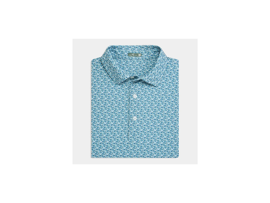 Genteal Ponderosa Pine Printed Performance Polo