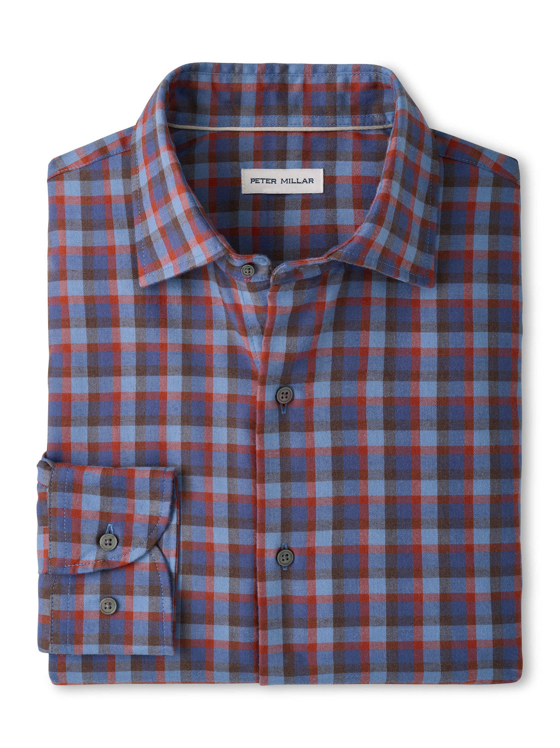 Theodore Flannel Shirt-Crown Blue