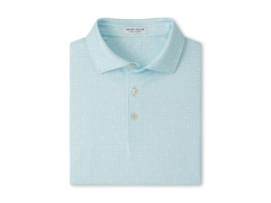 Peter Millar Ashgrove Performance Jersey Polo - Clearwater