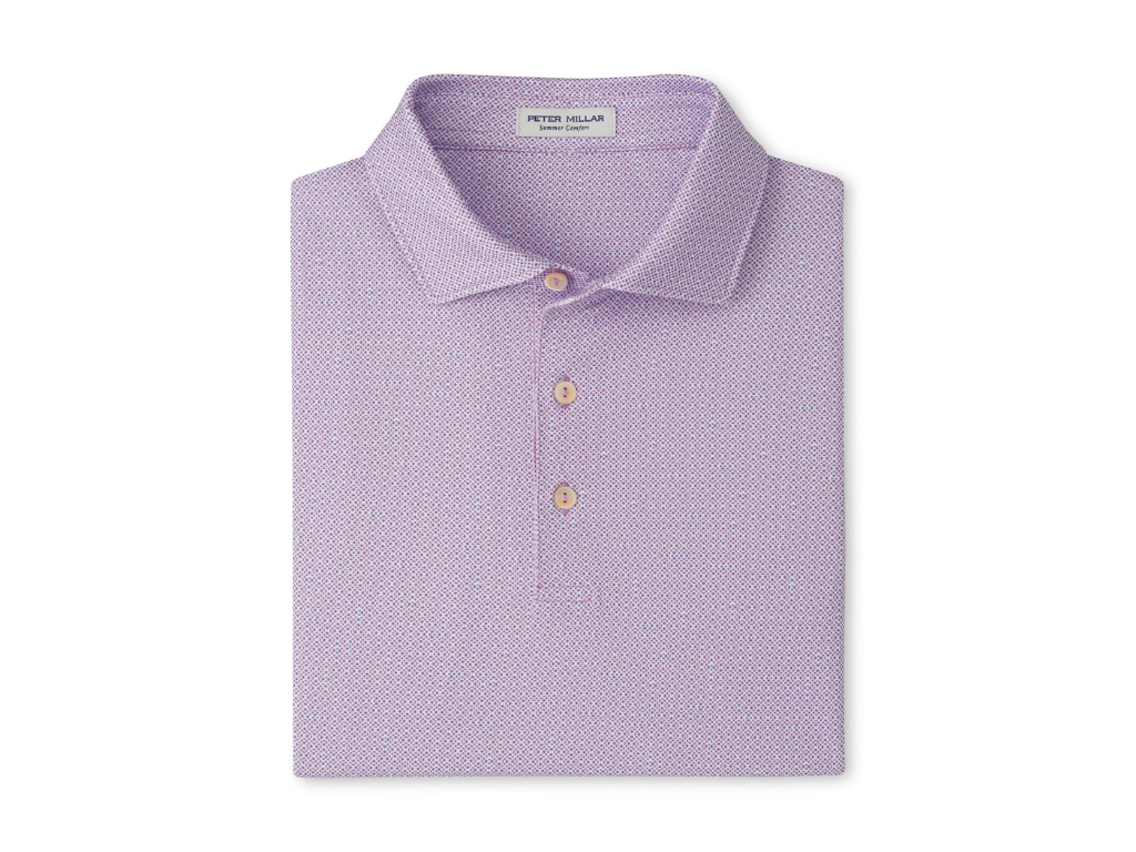 Peter Millar Ashgrove Performance Polo - Purple Iris