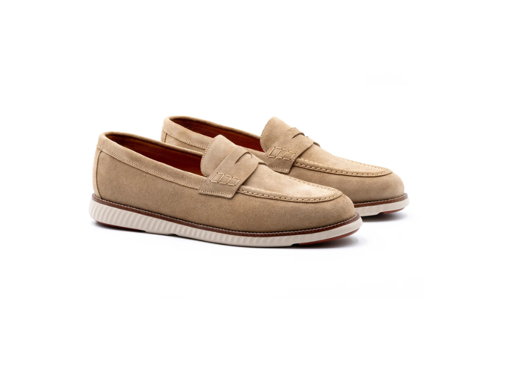 Countryaire Sude Penny Shoe - Khaki