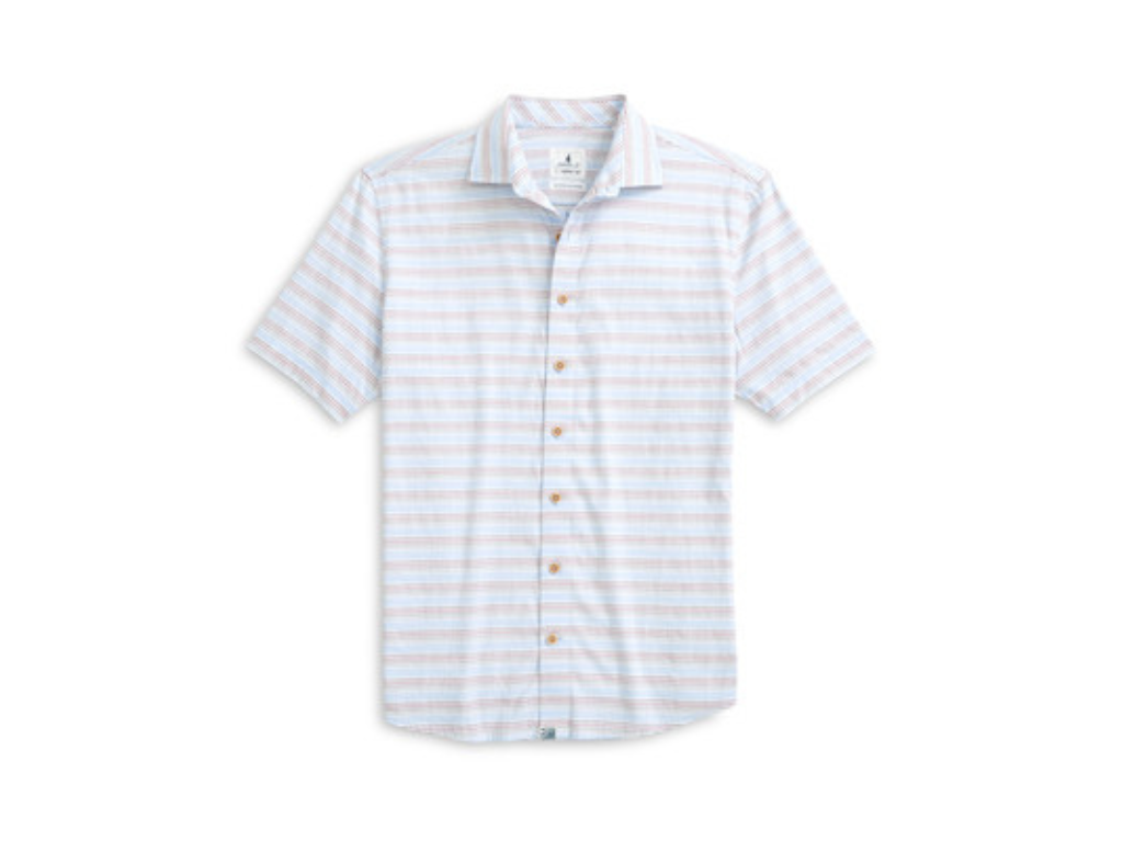 Johnnie-O Leander SS Shirt - Gulf Blue