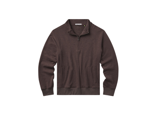 Legacy Fleece Quarter Zip - Mocha Heather