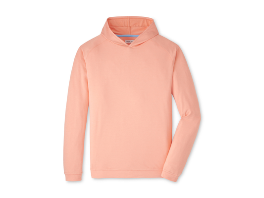 Peter Millar Pine Performance Hoodie - Summer Apricot