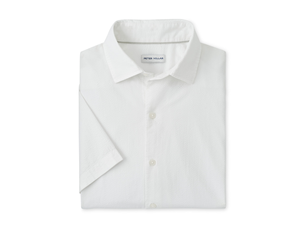 Seaward Cotton Sport Shirt - White