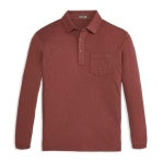 Wander Long-Sleeve Polo-Currant