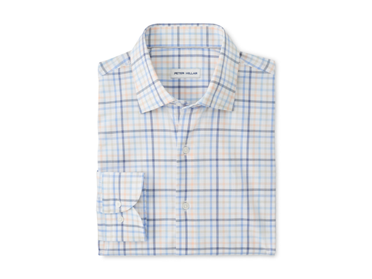 Warren Cotton-Stretch Sport Shirt - Navy