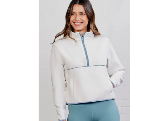 Women's Lodge Sherpa Quarter Zip - Coconut